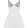 Cassandra Ivory Satin and Lace Mini Dress Cassandra Ivory Satin and Lace Mini Dress