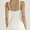 Cassandra Ivory Satin and Lace Mini Dress Cassandra Ivory Satin and Lace Mini Dress