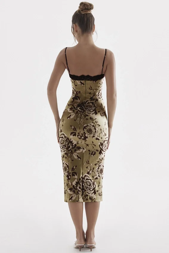Cassia Floral Print Midi Dress Cassia Floral Print Midi Dress