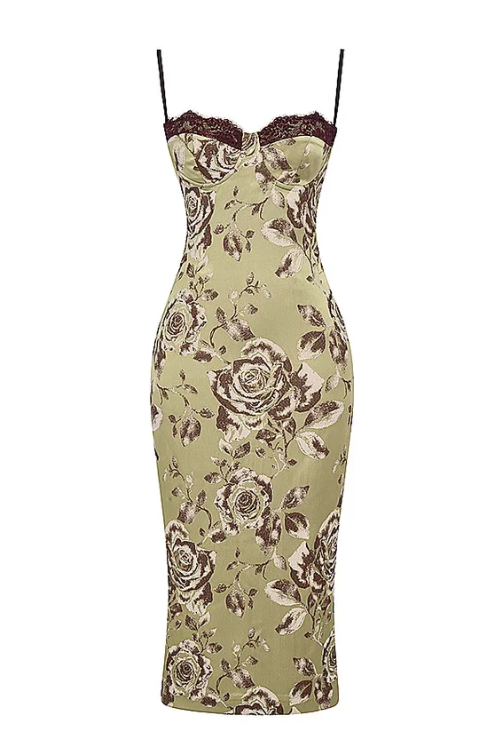 Cassia Floral Print Midi Dress Cassia Floral Print Midi Dress