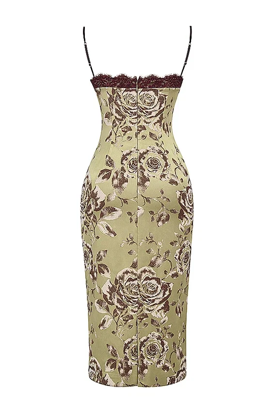 Cassia Floral Print Midi Dress Cassia Floral Print Midi Dress
