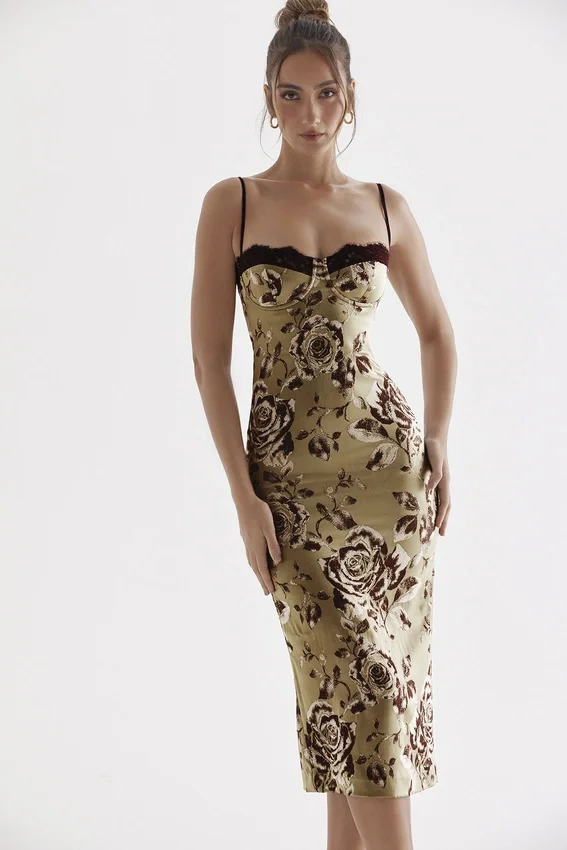 Cassia Floral Print Midi Dress Cassia Floral Print Midi Dress