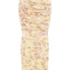 Cassidy Honeyflower Print Fluted Hem Maxi Skirt Cassidy Honeyflower Print Fluted Hem Maxi Skirt