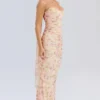 Hallie Honeyflower Print Strapless Corset With Neck Scarf Hallie Honeyflower Print Strapless Corset With Neck Scarf