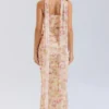 Hallie Honeyflower Print Strapless Corset With Neck Scarf Hallie Honeyflower Print Strapless Corset With Neck Scarf