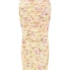 Cassidy Honeyflower Print Fluted Hem Maxi Skirt Cassidy Honeyflower Print Fluted Hem Maxi Skirt
