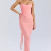 Cassidy Peach Fluted Hem Maxi Skirt Cassidy Peach Fluted Hem Maxi Skirt