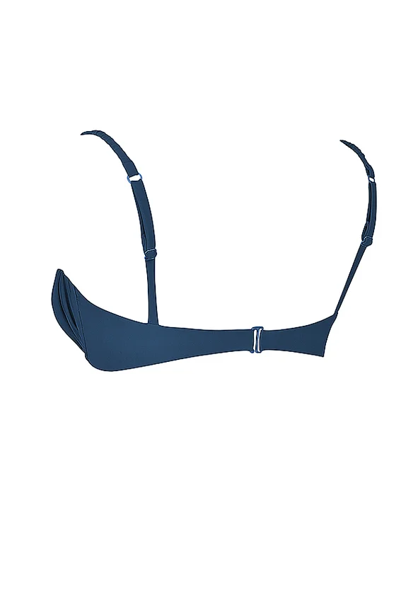 Cassis Deep Blue Ruched Bikini Top Cassis Deep Blue Ruched Bikini Top