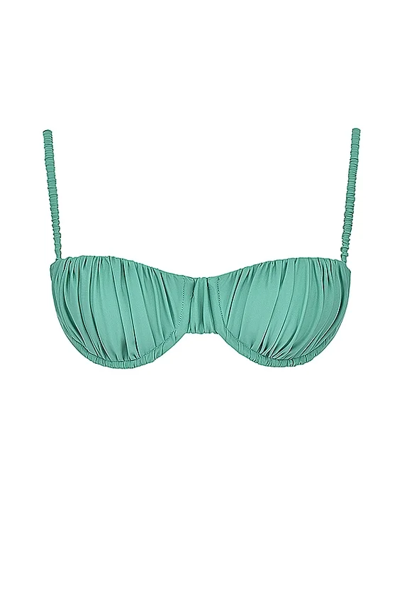 Cassis Eucalyptus Ruched Bikini Top Cassis Eucalyptus Ruched Bikini Top