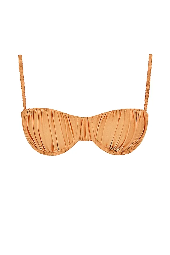 Cassis Light Orange Ruched Bikini Top Cassis Light Orange Ruched Bikini Top
