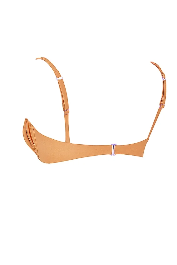 Cassis Light Orange Ruched Bikini Top Cassis Light Orange Ruched Bikini Top
