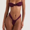 Cassis Prune Ruched Bikini Top Cassis Prune Ruched Bikini Top