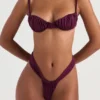 Cassis Prune Ruched Bikini Top Cassis Prune Ruched Bikini Top