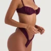Cassis Prune Ruched Bikini Top Cassis Prune Ruched Bikini Top