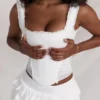 Catalina White Broderie Anglais Corset Catalina White Broderie Anglais Corset