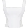 Catalina White Broderie Anglais Corset Catalina White Broderie Anglais Corset