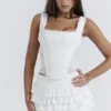 Catalina White Broderie Anglais Corset Catalina White Broderie Anglais Corset