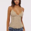 Catarina Vintage Ivory Hand-Beaded Embellished Camisole Top – Limited Edition Catarina Vintage Ivory Hand-Beaded Embellished Camisole Top – Limited Edition