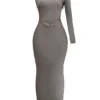 Catiana Smoke One Sleeve Maxi Dress Catiana Smoke One Sleeve Maxi Dress