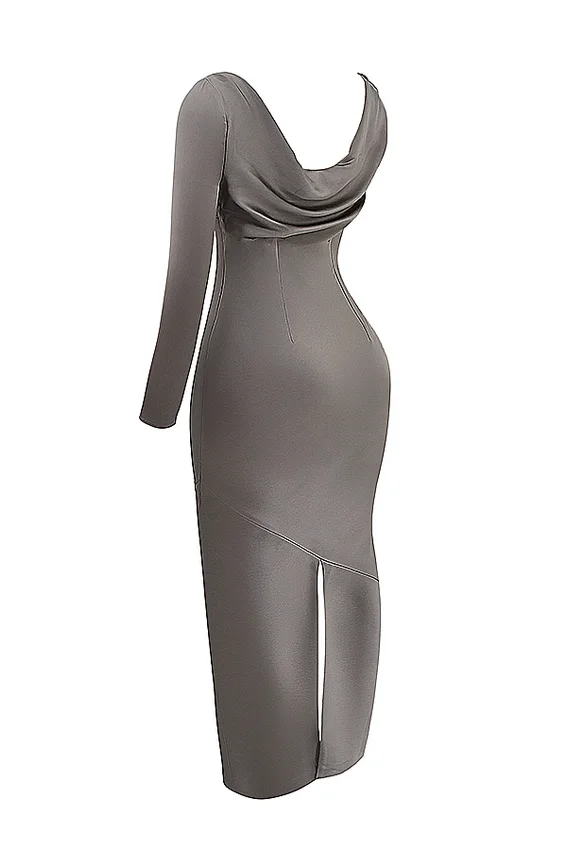 Catiana Smoke One Sleeve Maxi Dress Catiana Smoke One Sleeve Maxi Dress
