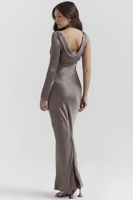 Catiana Smoke One Sleeve Maxi Dress Catiana Smoke One Sleeve Maxi Dress