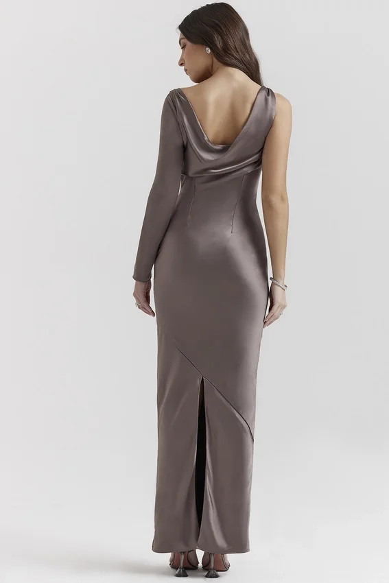 Catiana Smoke One Sleeve Maxi Dress Catiana Smoke One Sleeve Maxi Dress