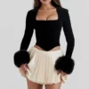Catriona Black Velvet Corset