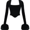 Catriona Black Velvet Corset
