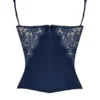 Cecilie Navy Satin & Lace Cami Top