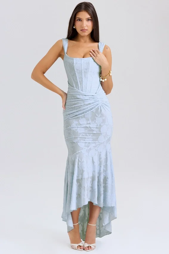 Cesca Bluebell Floral Maxi Dress Cesca Bluebell Floral Maxi Dress