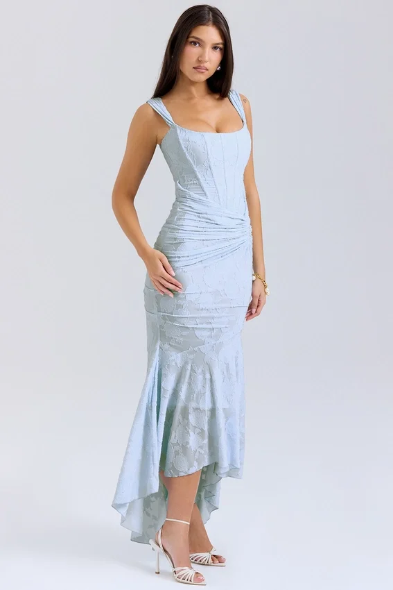 Cesca Bluebell Floral Maxi Dress Cesca Bluebell Floral Maxi Dress
