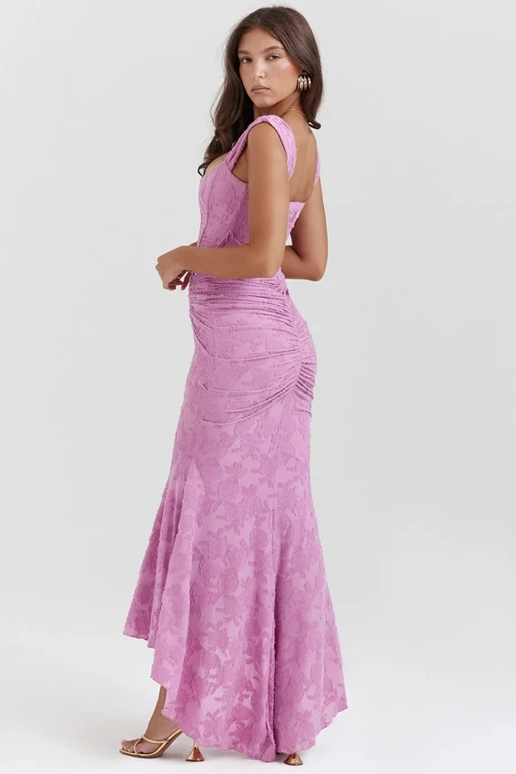 Cesca Rose Pink Floral Maxi Dress Cesca Rose Pink Floral Maxi Dress