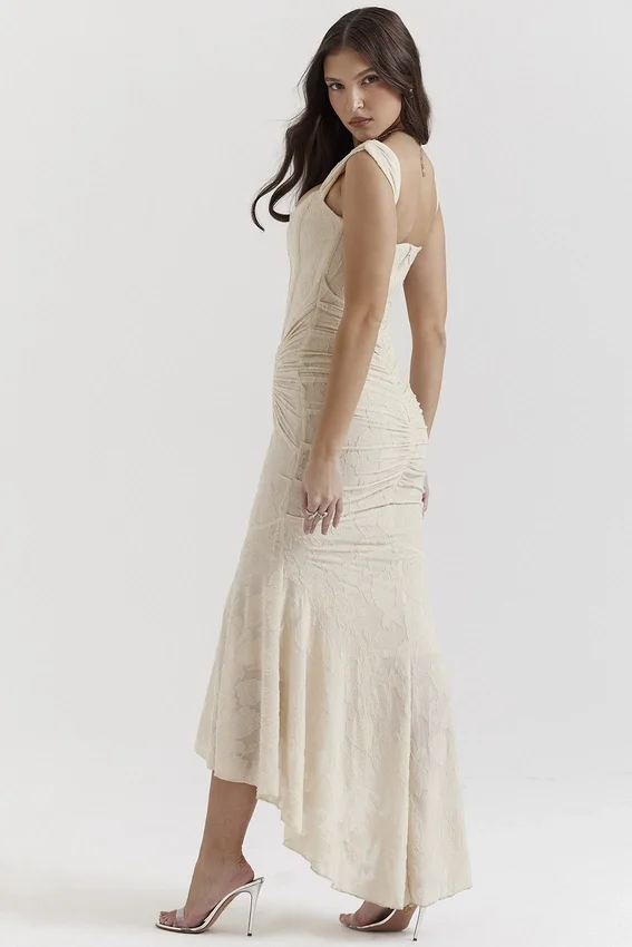 Cesca Vintage Cream Floral Maxi Dress Cesca Vintage Cream Floral Maxi Dress