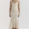 Cesca Vintage Cream Floral Maxi Dress Cesca Vintage Cream Floral Maxi Dress