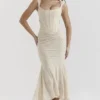 Cesca Vintage Cream Floral Maxi Dress Cesca Vintage Cream Floral Maxi Dress