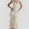 Cesca Vintage Cream Floral Maxi Dress Cesca Vintage Cream Floral Maxi Dress