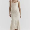 Cesca Vintage Cream Floral Maxi Dress Cesca Vintage Cream Floral Maxi Dress