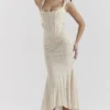 Cesca Vintage Cream Floral Maxi Dress Cesca Vintage Cream Floral Maxi Dress