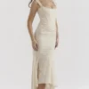 Cesca Vintage Cream Floral Maxi Dress Cesca Vintage Cream Floral Maxi Dress