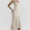 Cesca Vintage Cream Floral Maxi Dress Cesca Vintage Cream Floral Maxi Dress