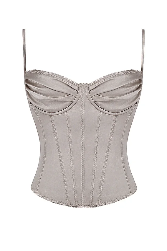 Chantal Champagne Satin Top Chantal Champagne Satin Top
