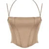 Chantelle Latte Satin Corset
