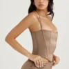 Chantelle Latte Satin Corset