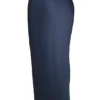 Charlene Navy Satin Bias Cut Maxi Skirt