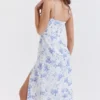 Charlotte Blue Print Corset Midi Dress Charlotte Blue Print Corset Midi Dress