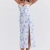 Charlotte Blue Print Corset Midi Dress Charlotte Blue Print Corset Midi Dress