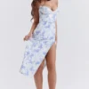 Charlotte Blue Print Corset Midi Dress Charlotte Blue Print Corset Midi Dress