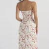 Charlotte Rose Print Corset Midi Sundress