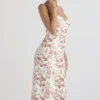 Charlotte Rose Print Corset Midi Sundress