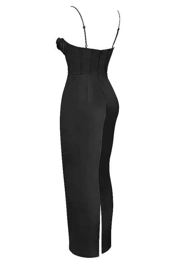 Charmaine Black Corset Maxi Dress Charmaine Black Corset Maxi Dress